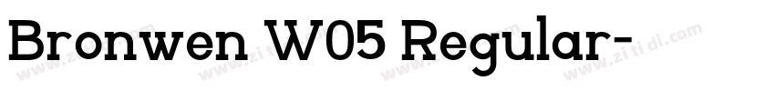 Bronwen W05 Regular字体转换